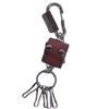 Alloy Dice Key Chain Leather Backpack Hanging Dice Model Keychain Vintage Style Ins Cool Cowhide Key Chain Jewelry Gifts