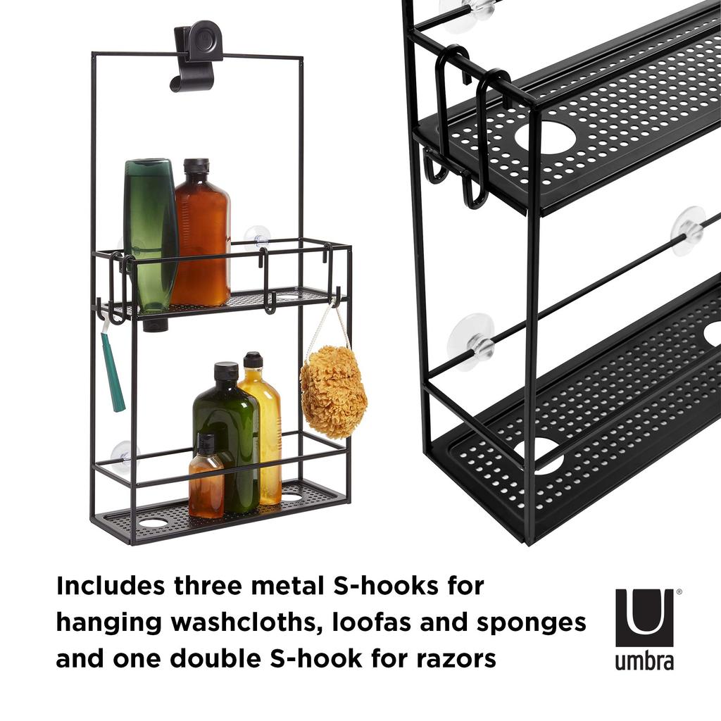 Umbra CUBIKO SHOWER CADDY Shower Rack, Black