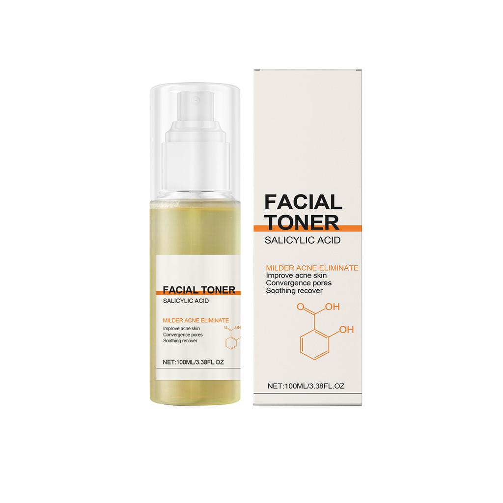 Salicylic-acid Toner Spray 100ml Soft And Delicate Skin Moisturizing Daily Wet Compress Facial Serum Water