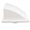 Square Exhaust Fan Cover PVC Plastic Exterior Wall Duct Vent Cover for Bathroom Kitchen 100mm Inclined