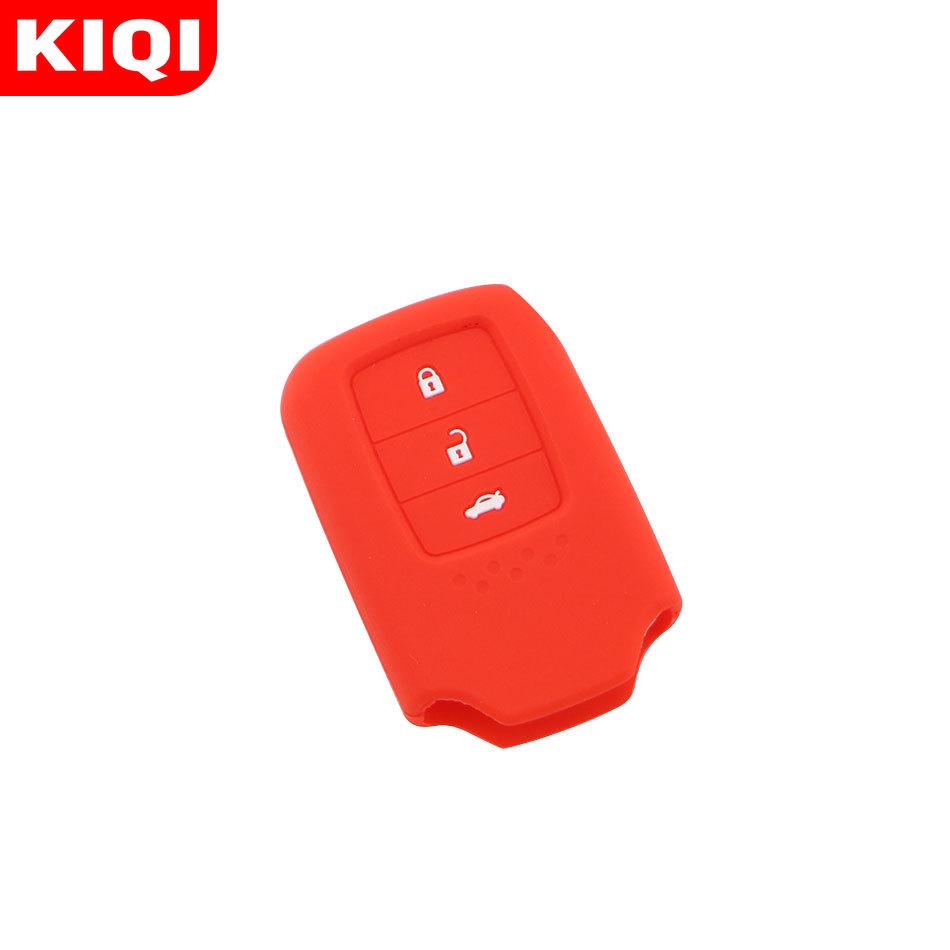 3 Buttons Silicone Car Key Fob Cover Case Fit For Honda Vezel City Civic Jazz Brv Br-V Hrv Keyless Entry Case Protect Holder