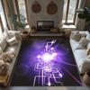 Tuniu Futuristic Circuit Board Pattern Rug, Non-Slip Home Floor Mat, Bedroom Living Room Decorative Carpet
