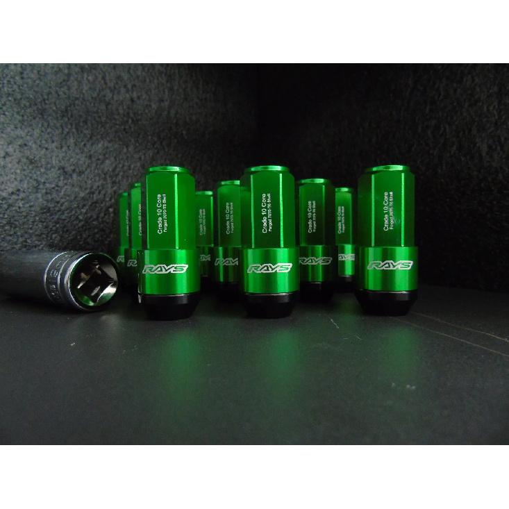 19HEX Rays Two-In-One Side Lock Nut Wheel Nut Lug Nut Length 58mm M12x1.5 M12x1.25 M14x1.5 With Aluminum+Steel 20pcs