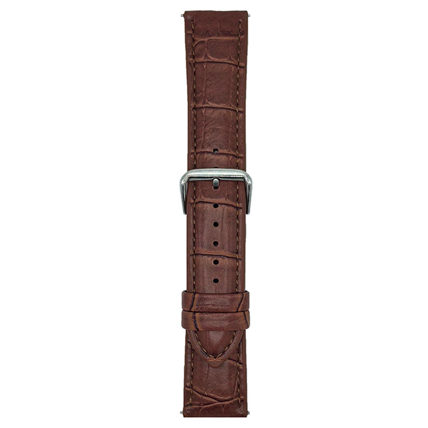 

22mm Replacement Strap for Huawei Watch GT 5 46mm/5 Pro 46mm Bamboo Pattern Leather Watch Band D
