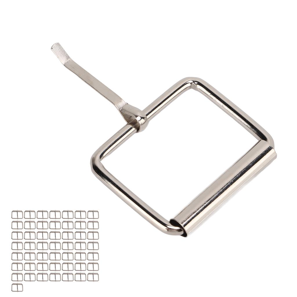 50 Stück Schiebeschnalle Rechteck Verstellbare Metall Triglide Schieber für Geldbörsenherstellung Taschenherstellung DIY Zubehör