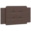VidaXL Coussin de Tête de Lit, Oreiller Rembourré de Tête de Lit, Accessoire de Lit de Chambre à Coucher Intérieur, Marron 374845