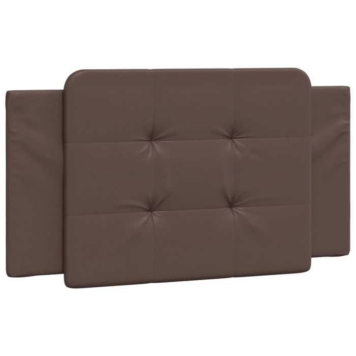 VidaXL Coussin de Tête de Lit, Oreiller Rembourré de Tête de Lit, Accessoire de Lit de Chambre à Coucher Intérieur, Marron 374845