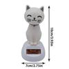 Solar Dancing Toy Cute Solar Powered Swinging Cat Dashboard Decoration Small Animated Bobble Dancer Car Dashboard Decor