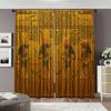 2pcs, 2D flat Party Window Curtains Ancient Egyptian Versatile Polyester,Without Electricity Birthday Party Applies to Bedroom