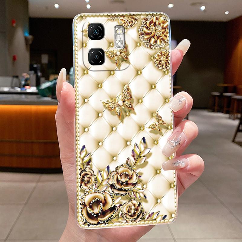 For Infinix Smart 9 X6532 Case Infinix Hot 50i Cover X6531 X6531B Silicone Luxury Dragon Cute Cool Boys Girls Transparent Bumper