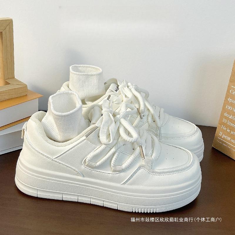 Niche damesschoenen platform witte schoenen dames herfst 2 nieuwe student veelzijdige sportschoenen board schoenen