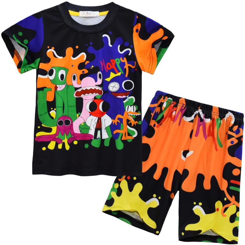 Pigiama Roblox Per Bambini E Bambine: Set 2 Pezzi Con T-shirt E Pantaloni, Stampa 3D Del Gioco