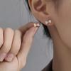 Neue Mode Herz Ohrstecker für Damen Hypoallergen Schraubverschluss Knorpel Helix Ohrring Mädchen Piercing Zubehör Schmuck Geschenke