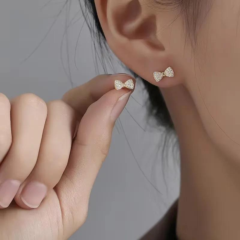 Neue Mode Herz Ohrstecker für Damen Hypoallergen Schraubverschluss Knorpel Helix Ohrring Mädchen Piercing Zubehör Schmuck Geschenke