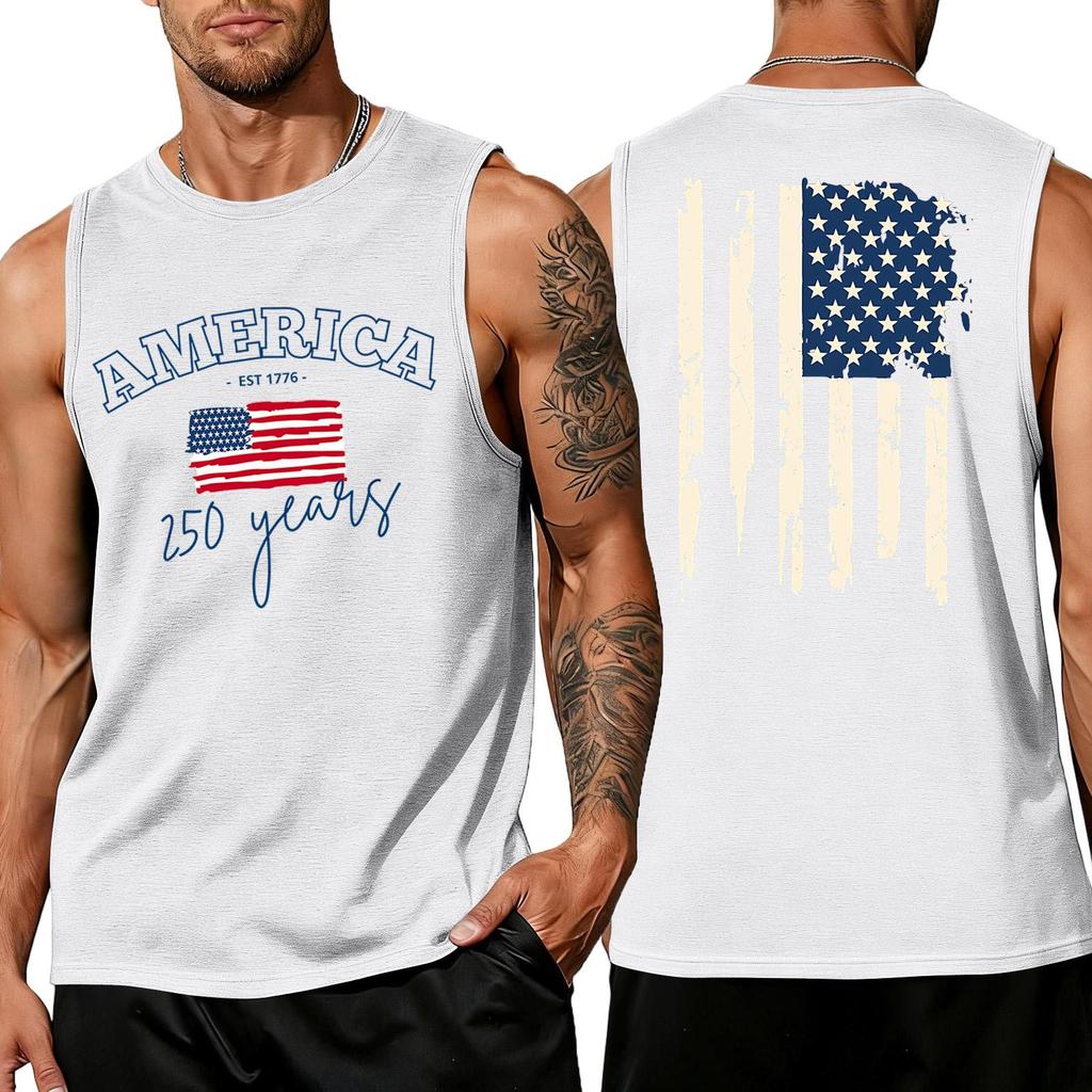 Herren Hemden 4. Juli USA Muskel Tanktops Patriotische Tanktops