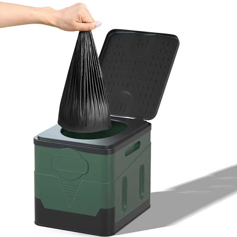 Camping Travel Folding Toilet Portable,Anti-Odor Storage Box,Car Toilet Reusable Toilet for Adults Kids,Emergency Toilet