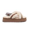 Oz Ugg Wear Adult Adele Platform Slippers Brown