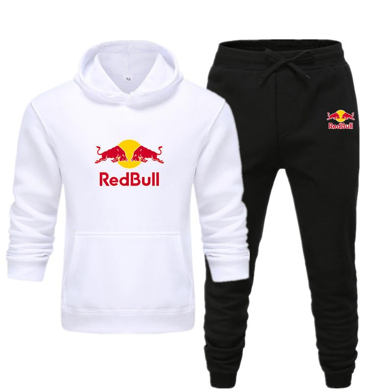 Red Bull Men/women Sportswear Sets Spring Autumn Brand Hooded Sweatshirt Casual Tracksuit Men 2 Piece Hoodies + Pants Men Clothing