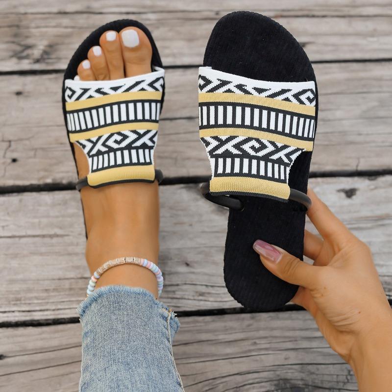 

2025 лето новые плоские сандалии тапочки женские повседневные сандалии драг 36 чёрный