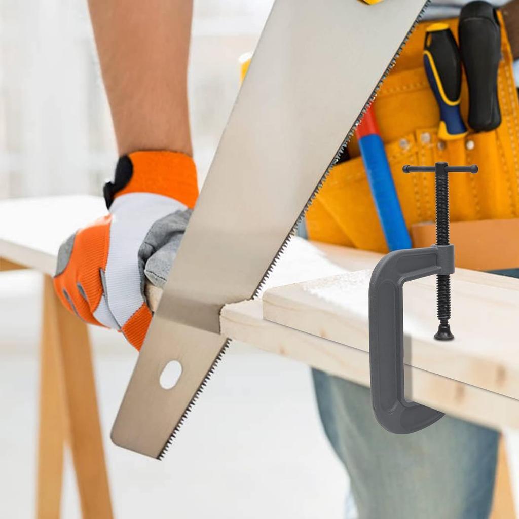 C-type Clamp Heavy-duty, with Jaw Opening Sliding T-shaped Rod Handle C-Type Clamp Suitable for Woodworking Welding