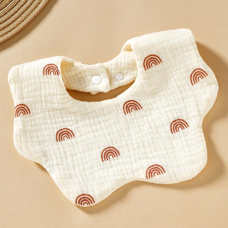 Baby Cotton Bib & Scarf Set - Infant Triangle Design