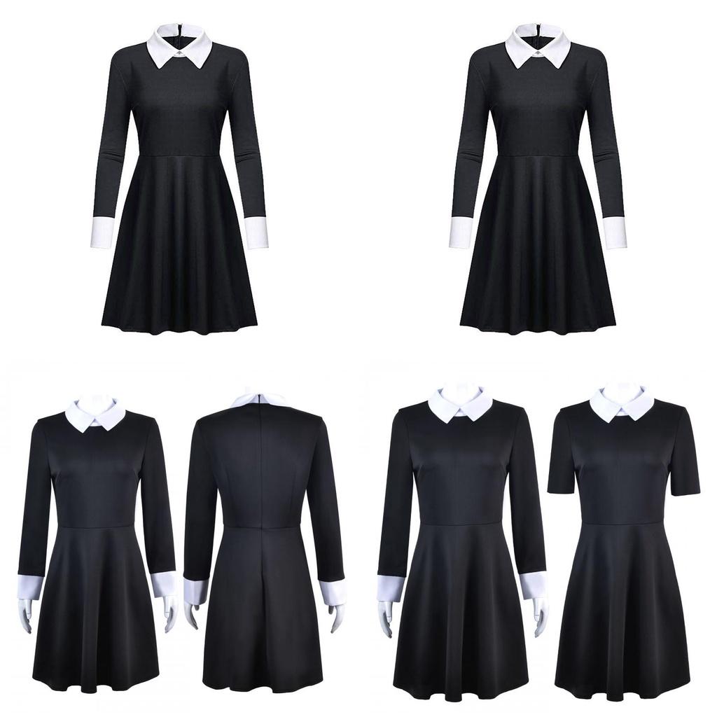 Stylish The Addams Family 2 Halloween Costume For Gothic Cosplay Party