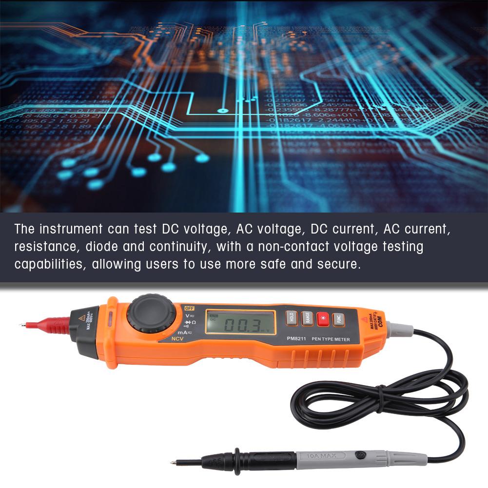 PEAKMETER PM8211 No Contact Handheld Electric Digital Voltage Tester Multimeter