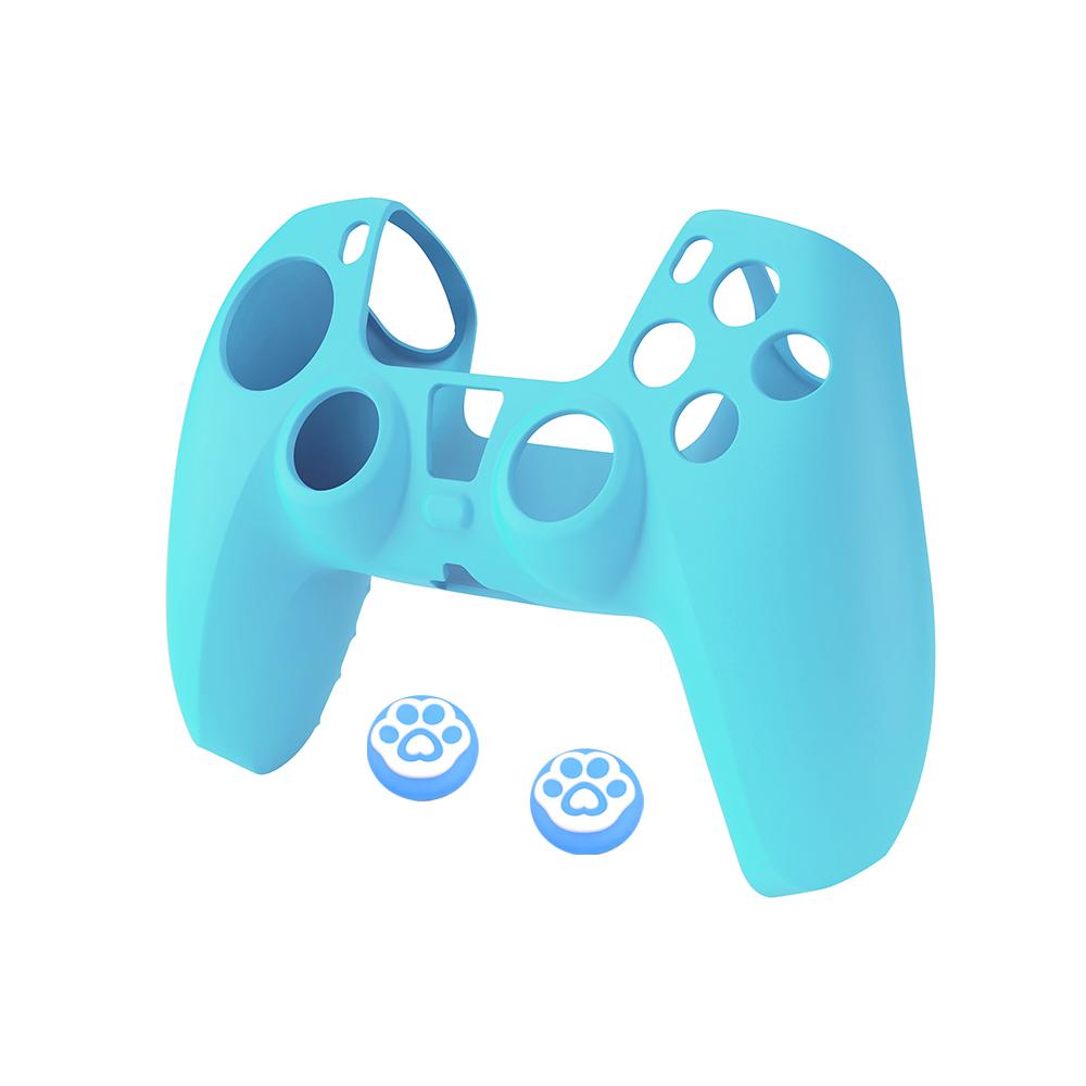 For PS5 Silicone Soft Cover Case Comfortable Hand Feeling Controller Holder Skin Shell Protector For Playstation5 Gamepad Case