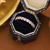 Fashion Geometric Round Zircon Ring Hot Selling European and American Women's Jewelry