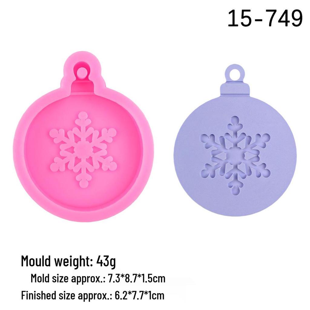 DIY Scented Plaster Diffuser Pendant Mold - Christmas Tree, Snowflake, Reindeer, Bell