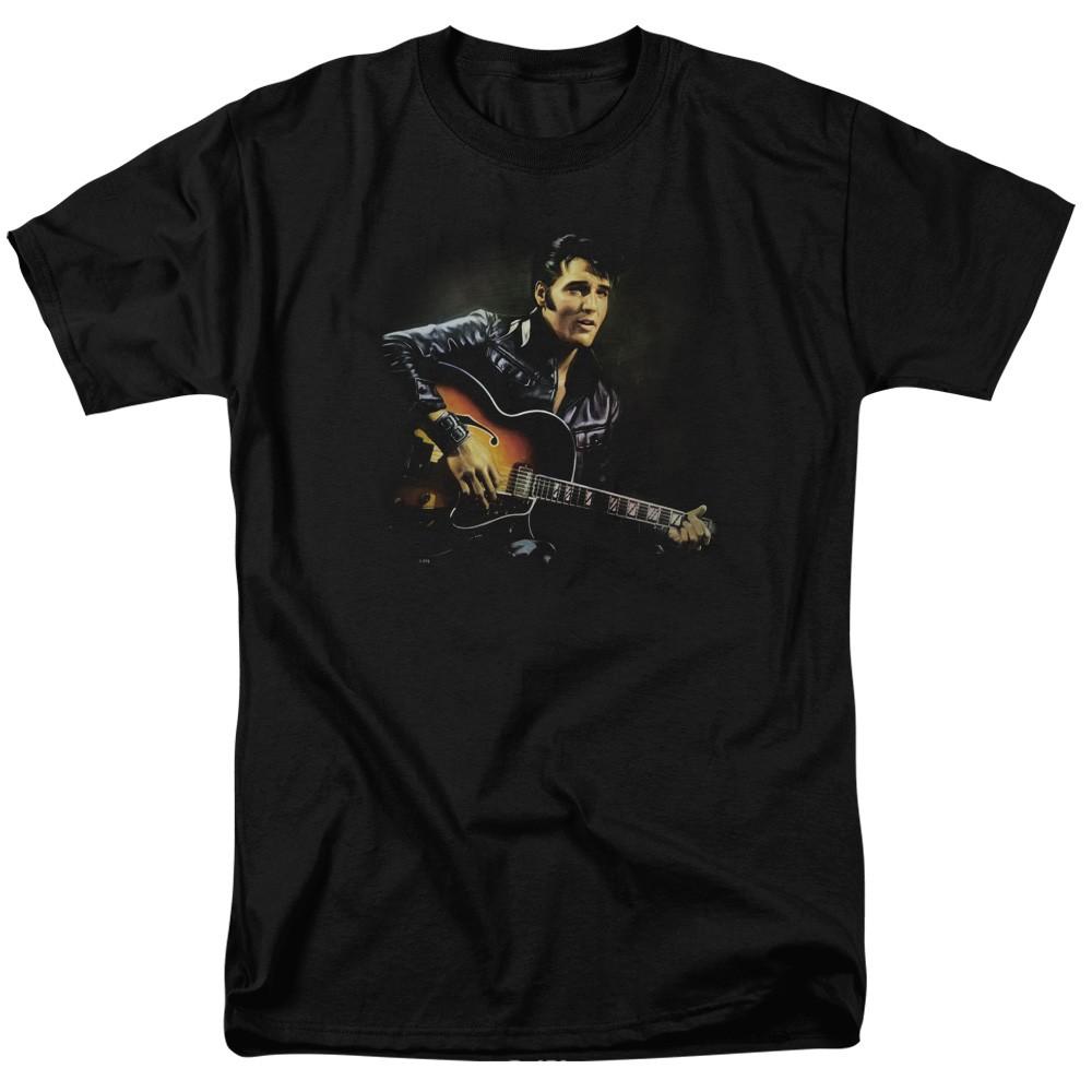 Elvis Presley - 1968 #2 - Adult Unisex Short Sleeve T-Shirt - Black XL