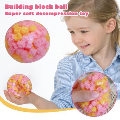 Building Handmade Ball Pinch Handmade Super Soft Plastic Voice-controlled Decompression Pinching Toy Decompression Ball