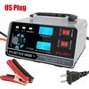 For Car Truck Boat Motorcycle Automatic Battery-chargers Digital LCD Display 400W Five-Stage Power Puls Repair Chargers 12V/24V