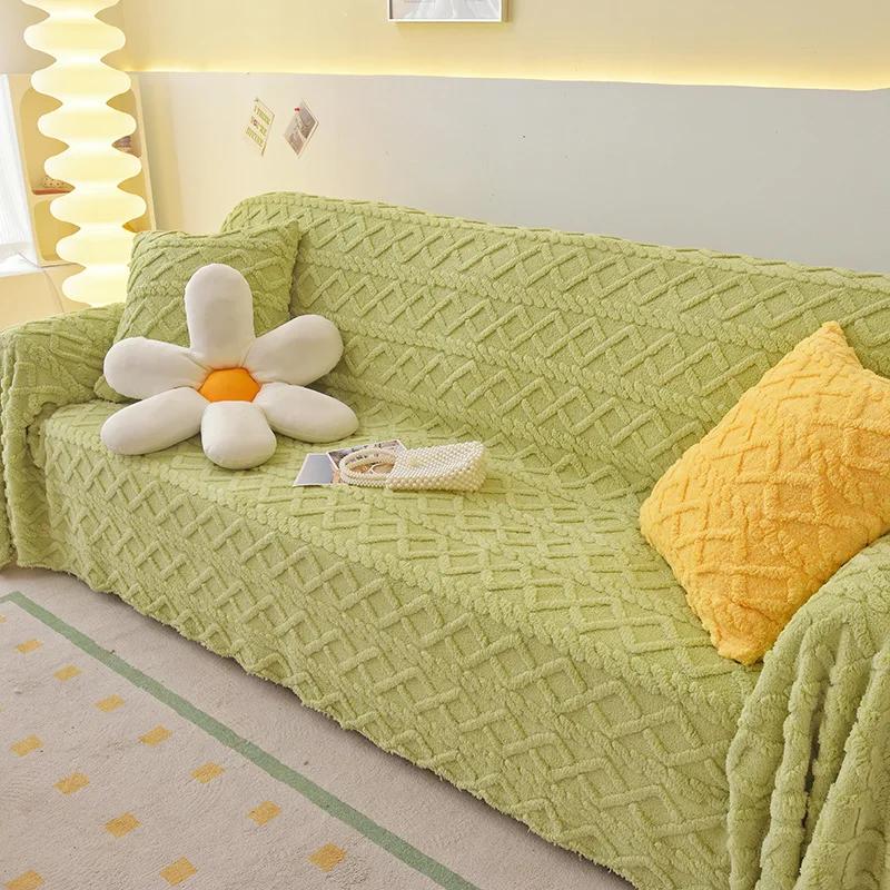 

Скандинавское одеяло с кисточками, одиночное, полное, четырехсезонное, хлопковое, чехол для дивана, защита от пыли и царапин, защита от царапин, диванное одеяло, ковер 180x130cm