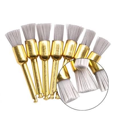 Dental Zähne Polieren Pinsel Aluminiumoxid Material Contra Winkel Handstück Polierer Pinsel Flach Kopf