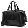 Soft Cowhide Leather Handbag Travel Duffle Overnight Tote Large Capacity Luggage Bag For Men Women Travel Shoulder Bag