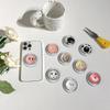 Glass Pig Nose Magnetic Retractable Phone Bracket with Cat & Clown Design