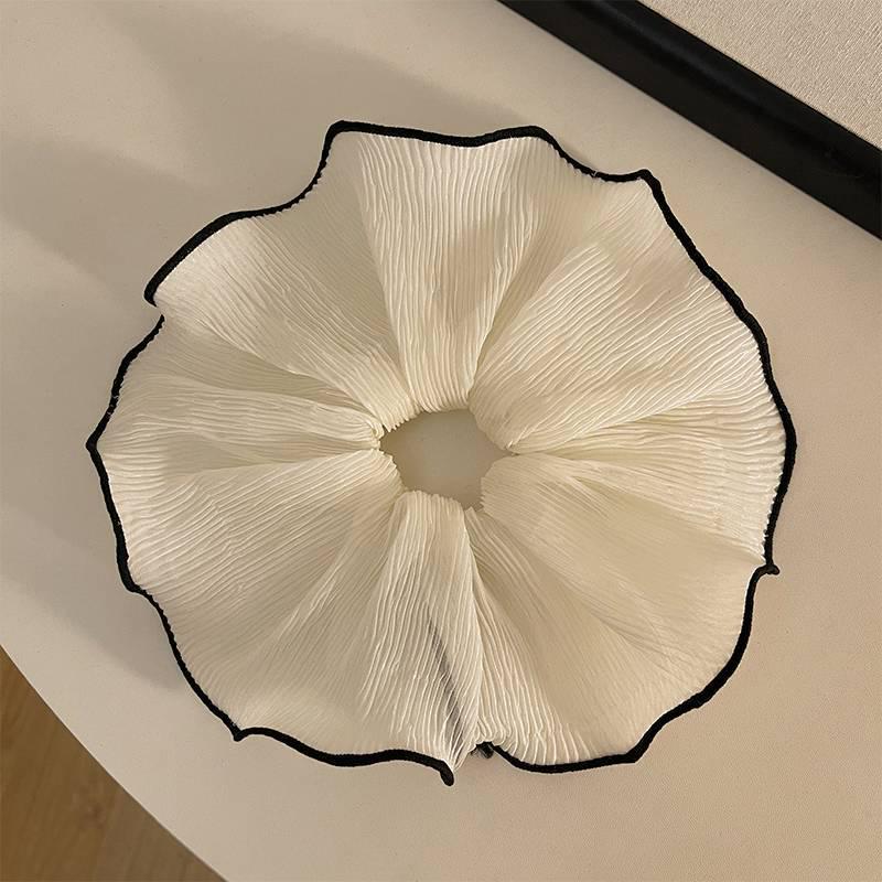 Korea Dongdaemun Pleated Ruffle Edge Hair Tie - Sweet & Simple