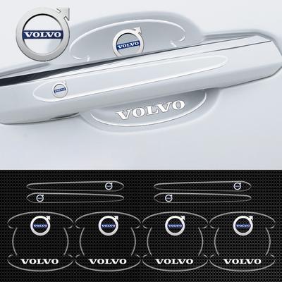 For 8Pcs For Volvo V60 XC60 XC90 S60 XC40 V40 S80 T6 V90 EX90 S90 V70 Car Door Handle Sticker Protection Decals Door Bowl