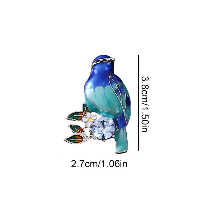 1PC Brooch Lightweight Lapel Pin Hypoallergenic Enamel Bohemian Bird Daily Swallow Sturdy Clothing Elegant