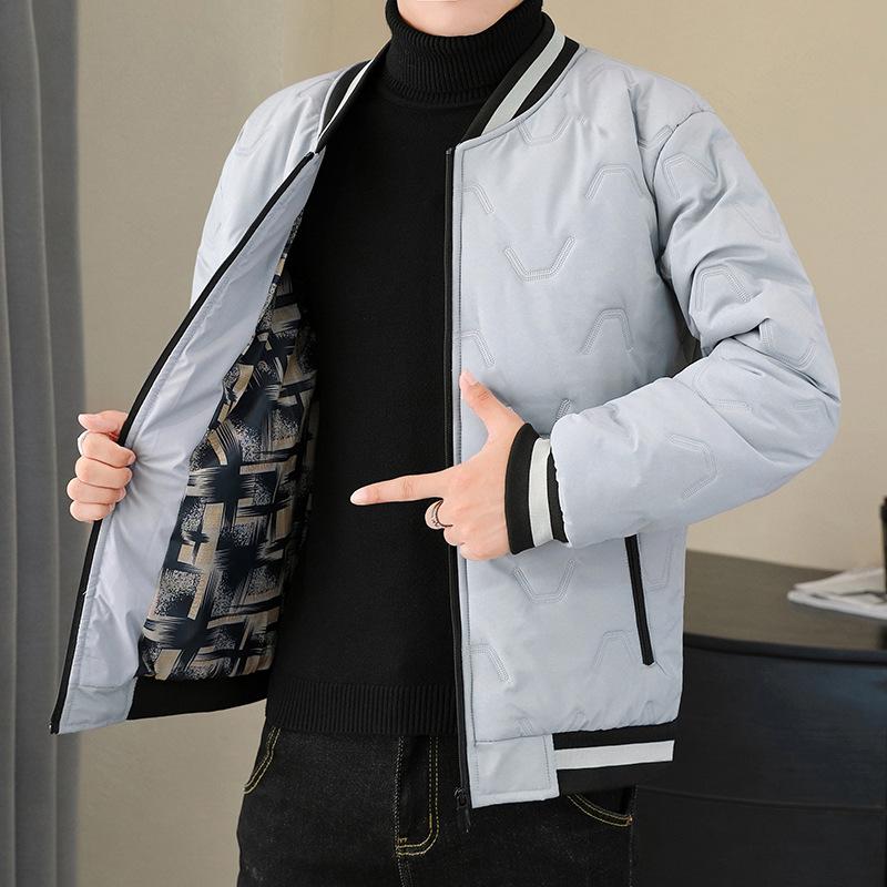 Men's Jacket Autumn and Winter New Men's Cotton Coat Korean Style Trendy Short Cotton Jacket Men's Thickened Cotton Coat