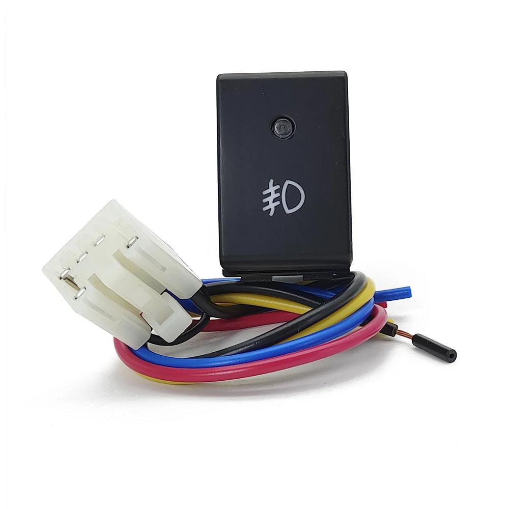 Car Power On Off DRL LED Light Bar Button Rearview Mirror Steering Wheel Heating Switch with Wire for Suzuki Jimny 2007 - 2015