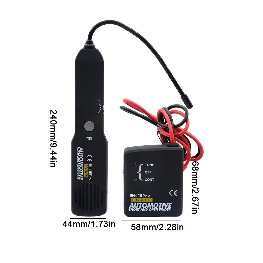 EM415PRO Car Circuit Scanner Multifunctional 6-42V Power Cable Tester Sound Alarm Cable Wire Tracer Finder Auto Diagnostic Tools