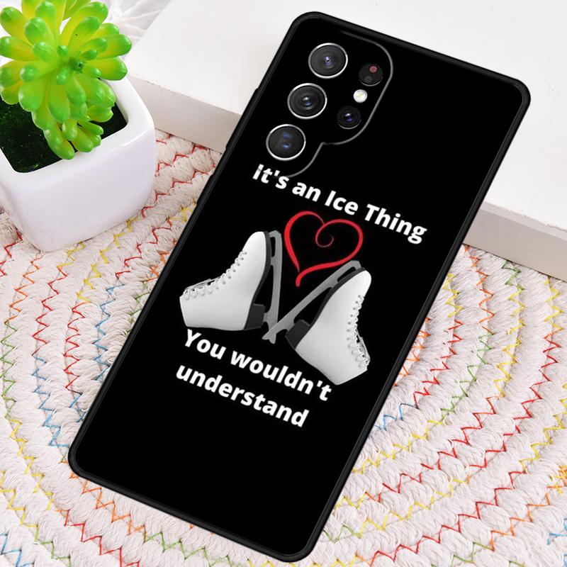 Love Ice Skating Silicone Phone Case For Samsung Galaxy Note 10 Pro S26 S25 S24 S23 S22 S21 Plus S25Ultra Capa Cover
