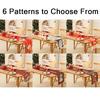 Christmas Table Runner 2026 New Luxury Snowflake Elk/Santa Claus Pattern-for Holiday Dinner Party, Xmas Dining Table Decoration