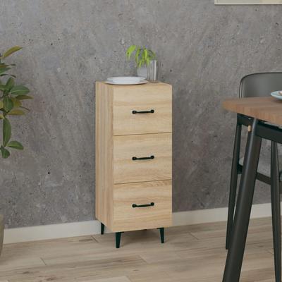 Vidaxl Cabinet, Sonoma Oak, 34.5X34X90 Cm, Wood-Based Material