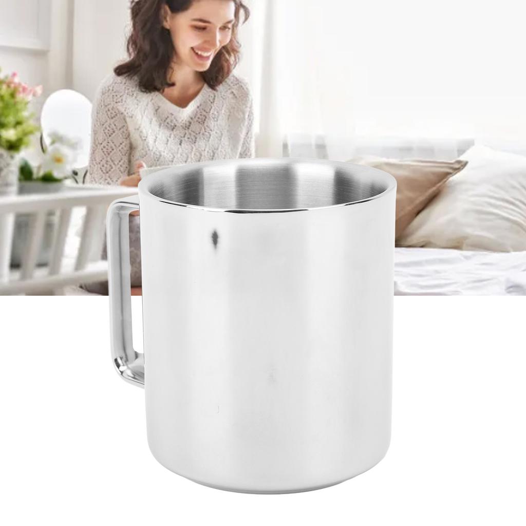 Mug 304 Stainless Steel Double Wall Insulated Anti Scald Thickened Coffee Mug for Drinking Water