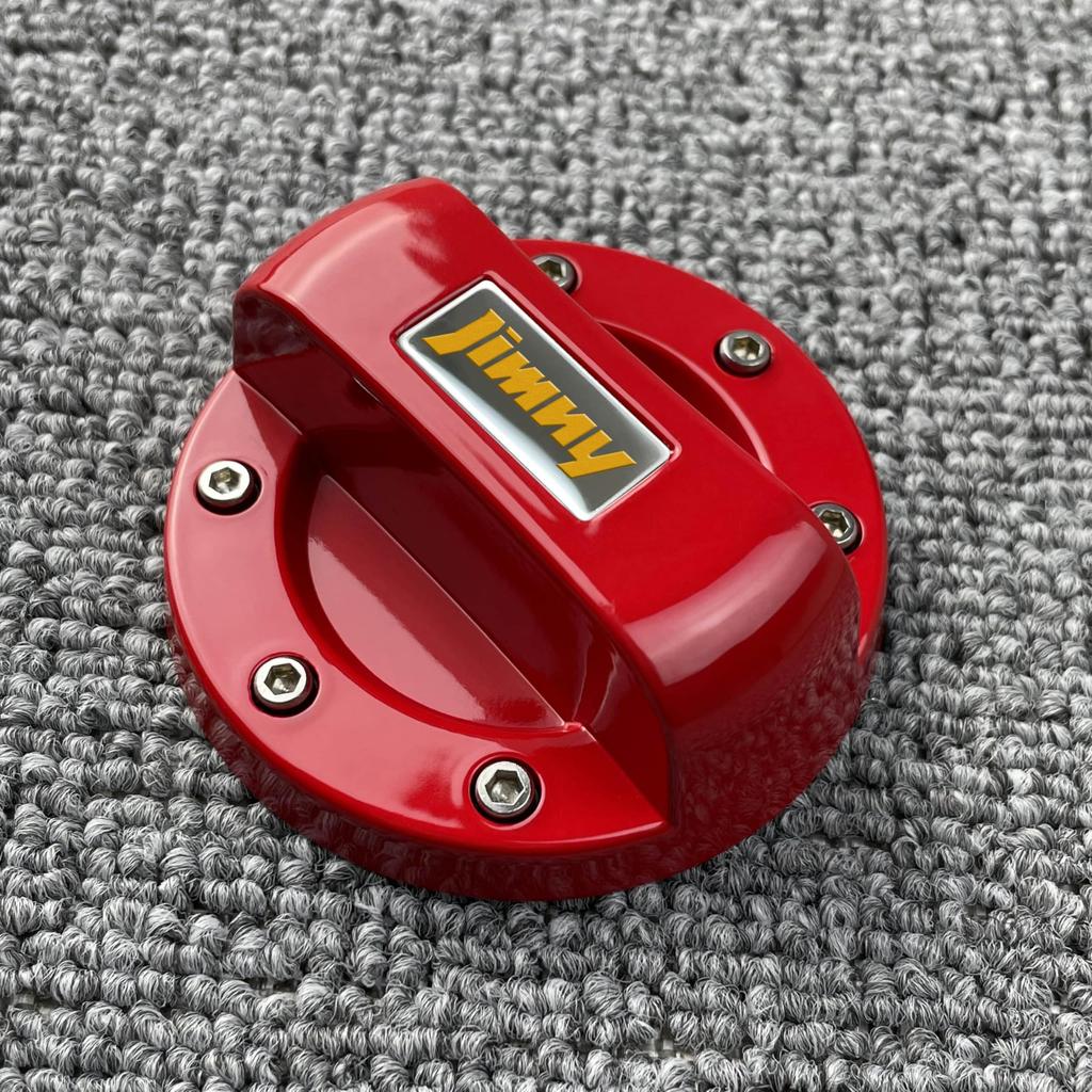 AYDMY Rare Handmade Jimny Gas Filler Cap Cover (Red) [Used]