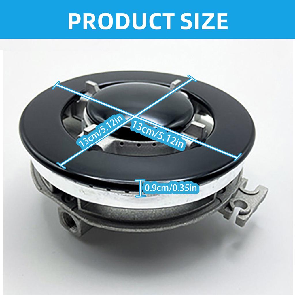 Ranges Burner Caps Metal Cooker Knobs and Covers Stove Replacement Parts Cooktop Burner Heads Metal Texture for Stove