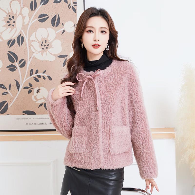 KAISER Women's Petite Fragrance Style Shearling Wool Jacket